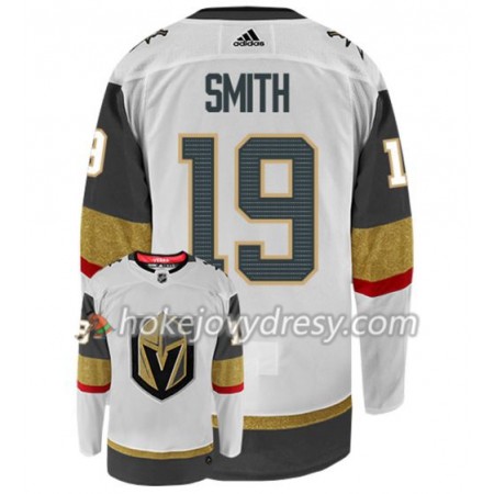 Pánské Hokejový Dres Vegas Golden Knights REILLY SMITH 19 Adidas Bílá Authentic